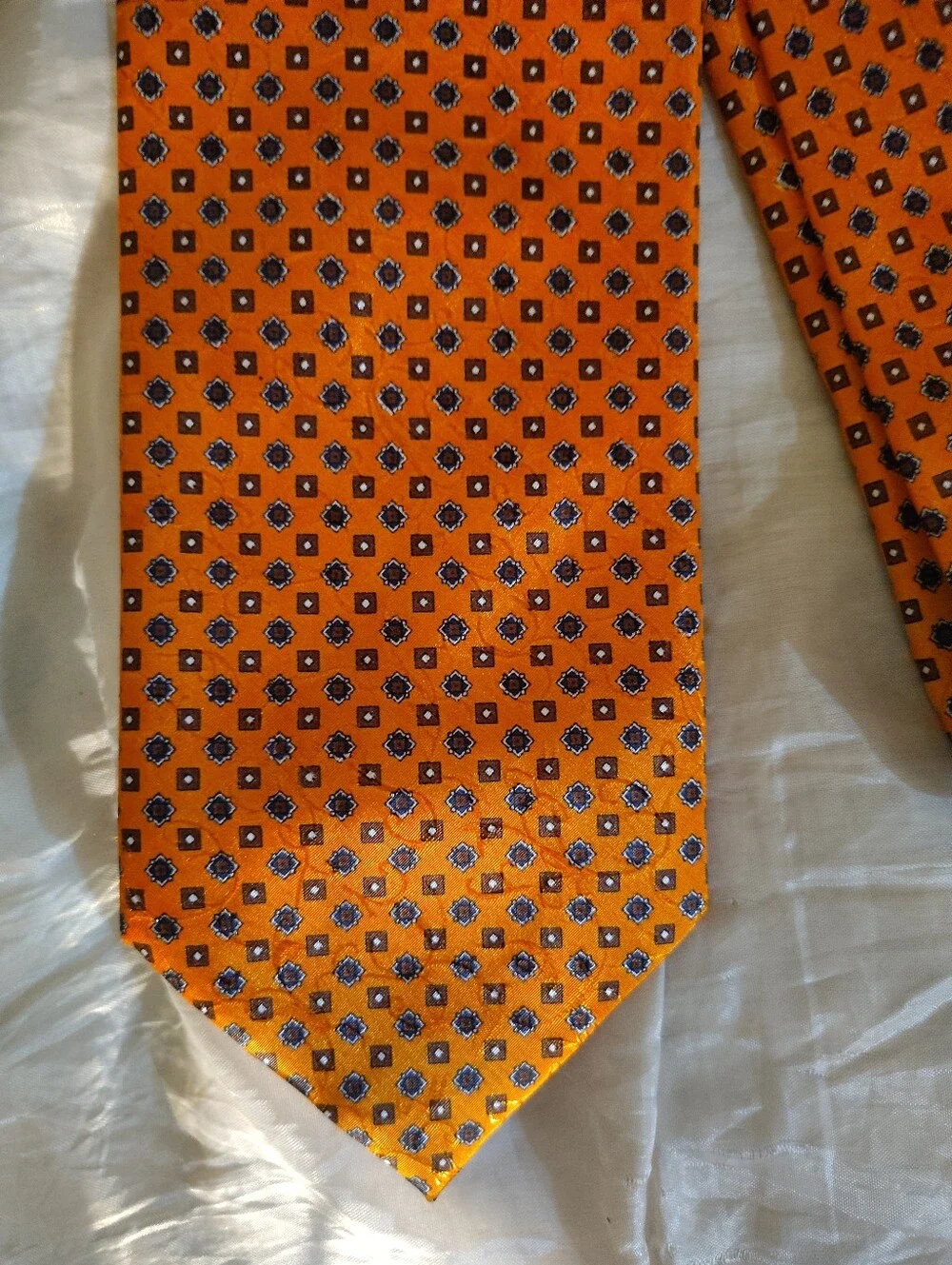 Vintage Claude Montana Paris Geometric Print Men's Tie - AS IS